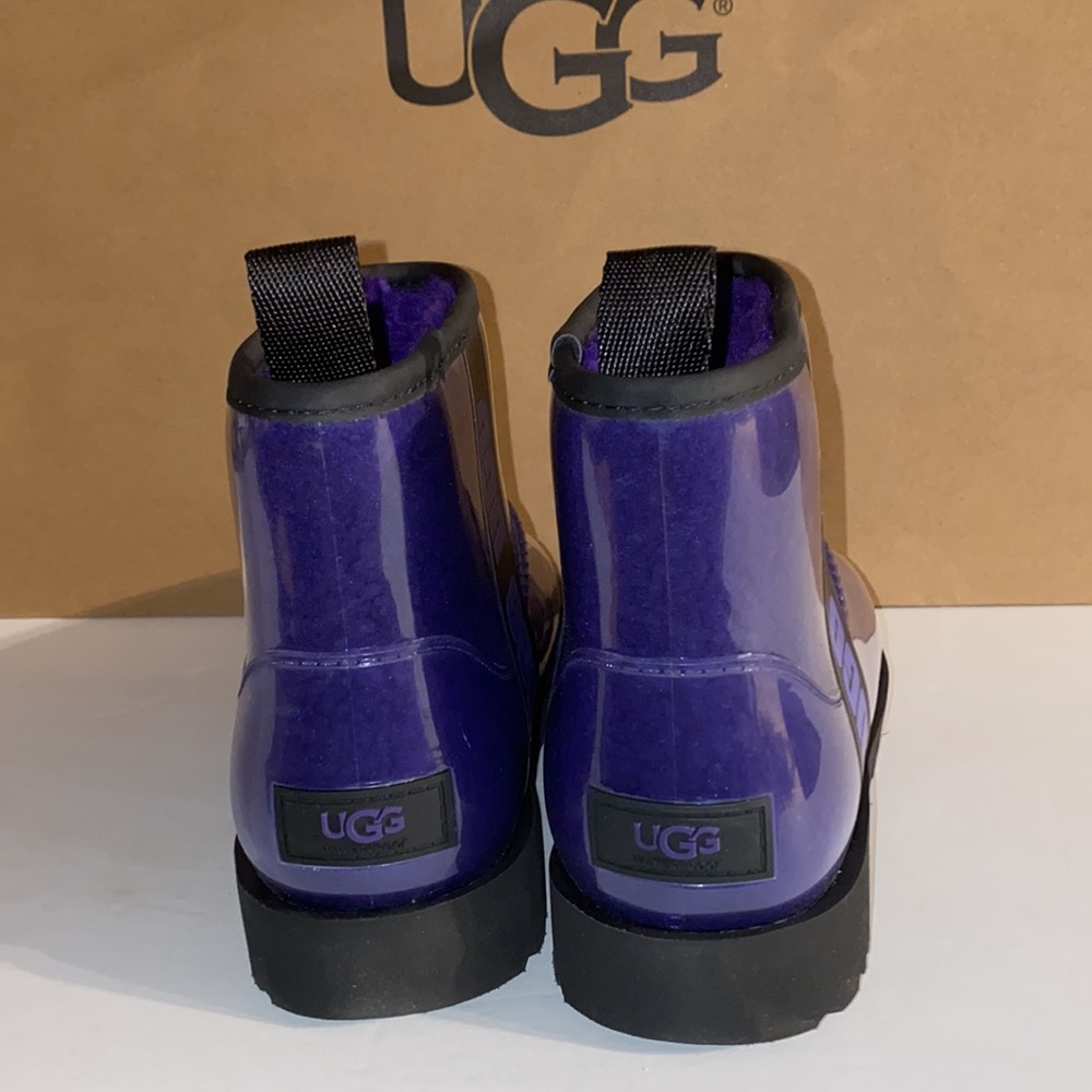UGG CLEAR MINI PURPLE BOOTS #5 - Picture 3 of 6